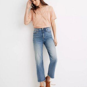 Madewell Slim Wide-Leg Crop Jeans in Reggie Wash